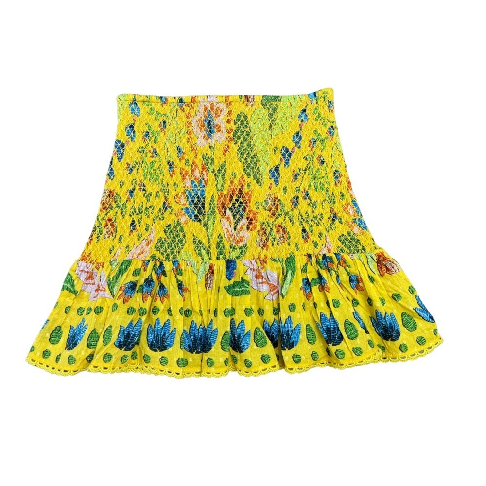 FARM Rio Vibrant Yellow Mini Skirt